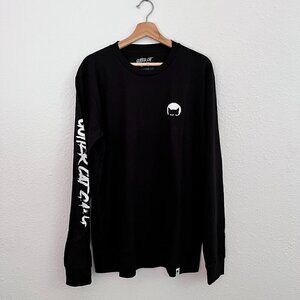 NEW Gutter Cat Gang NFT Black Crewneck Long Sleeve Tee L‌‌‌‌